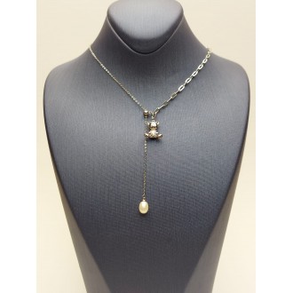 Kaklarota ar dabīgām pērlēm