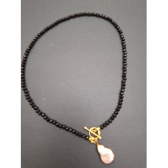 Kaklarota ( kristāli / baroka pērles )