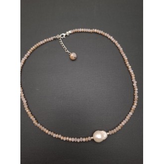 Kaklarota ( kristāli/baroka pērle )