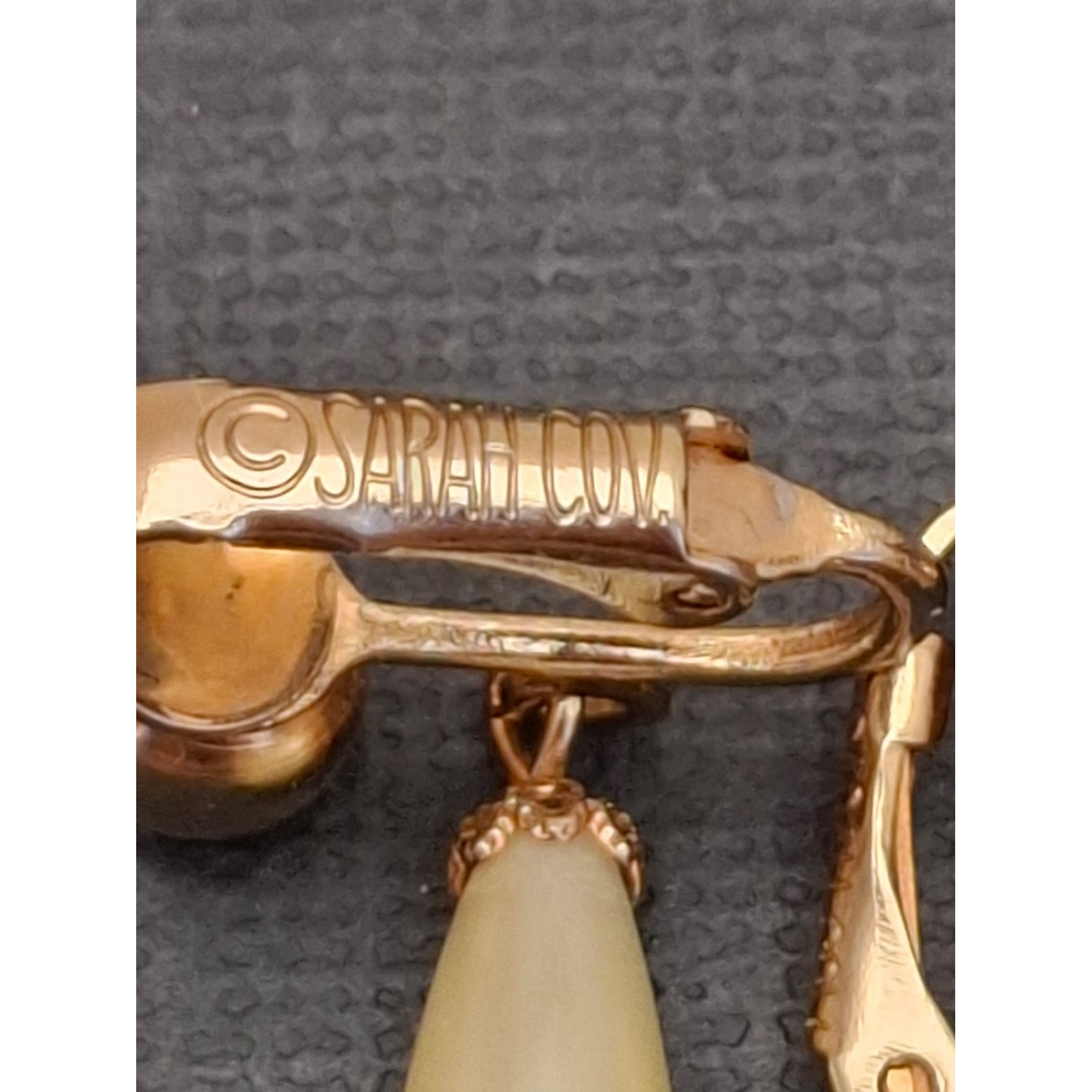 Vintage klipši SARAH COVENTRI