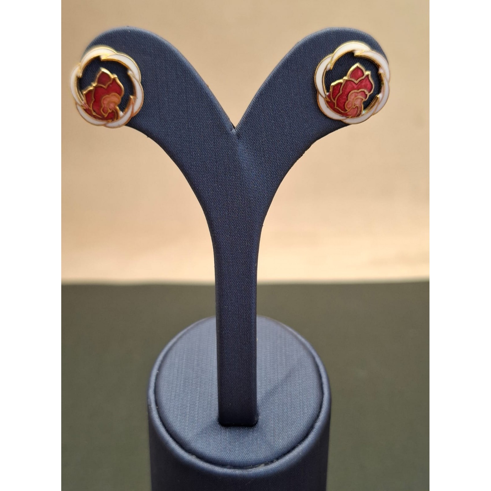 Vintage auskari CLOISONE