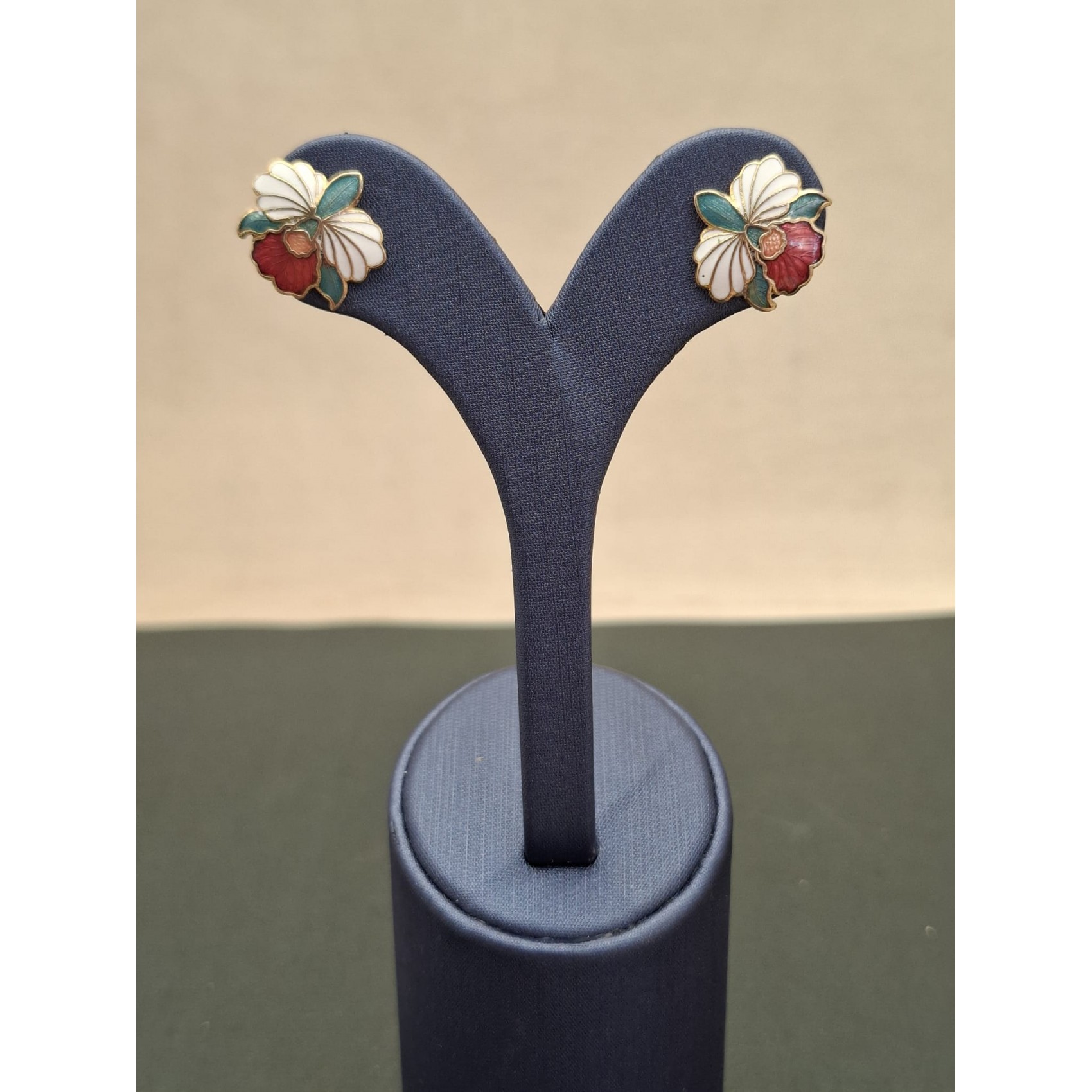 Vintage auskari  CLOISONE