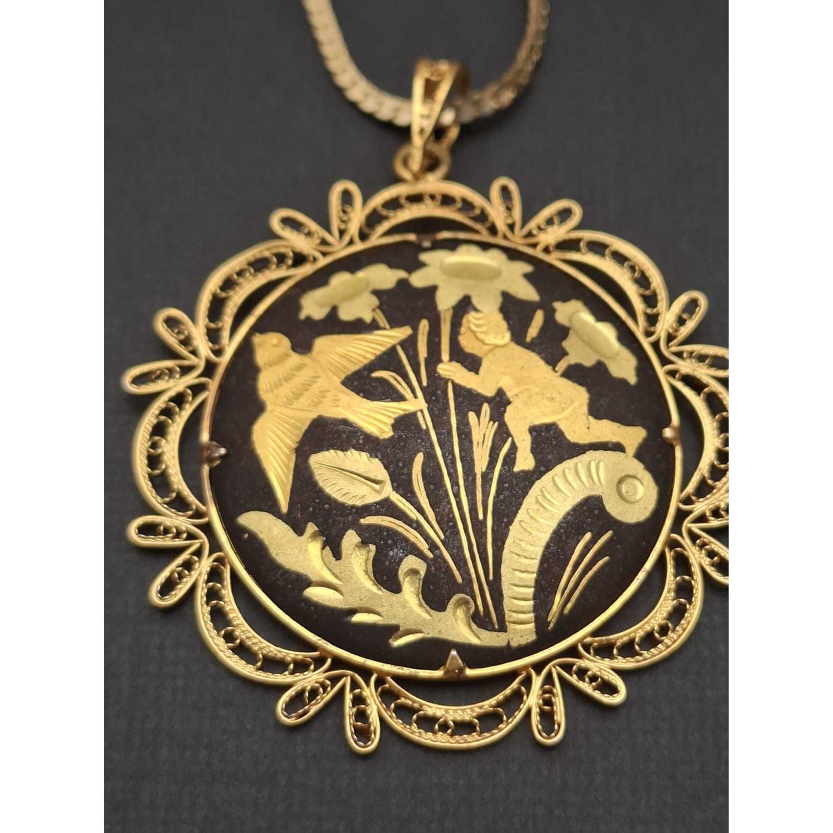 Vintage kaklarota DAMASCENE