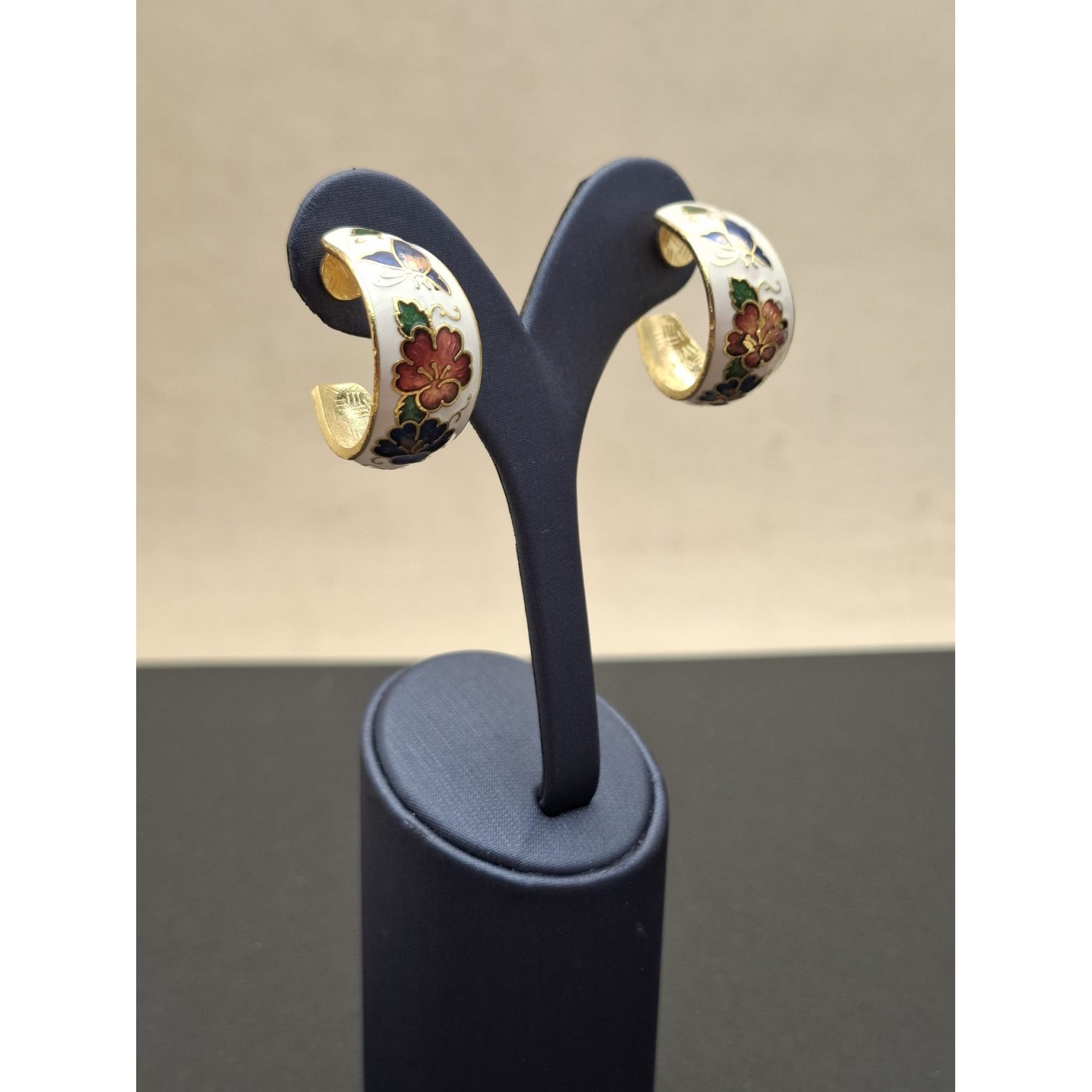 Vintage auskari  CLOISONE