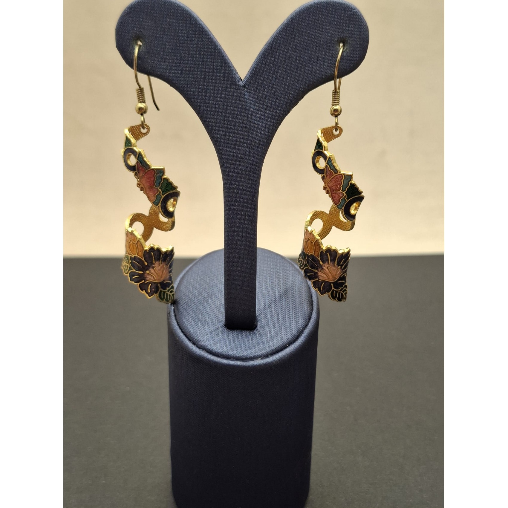 Vintage auskari  CLOISONE