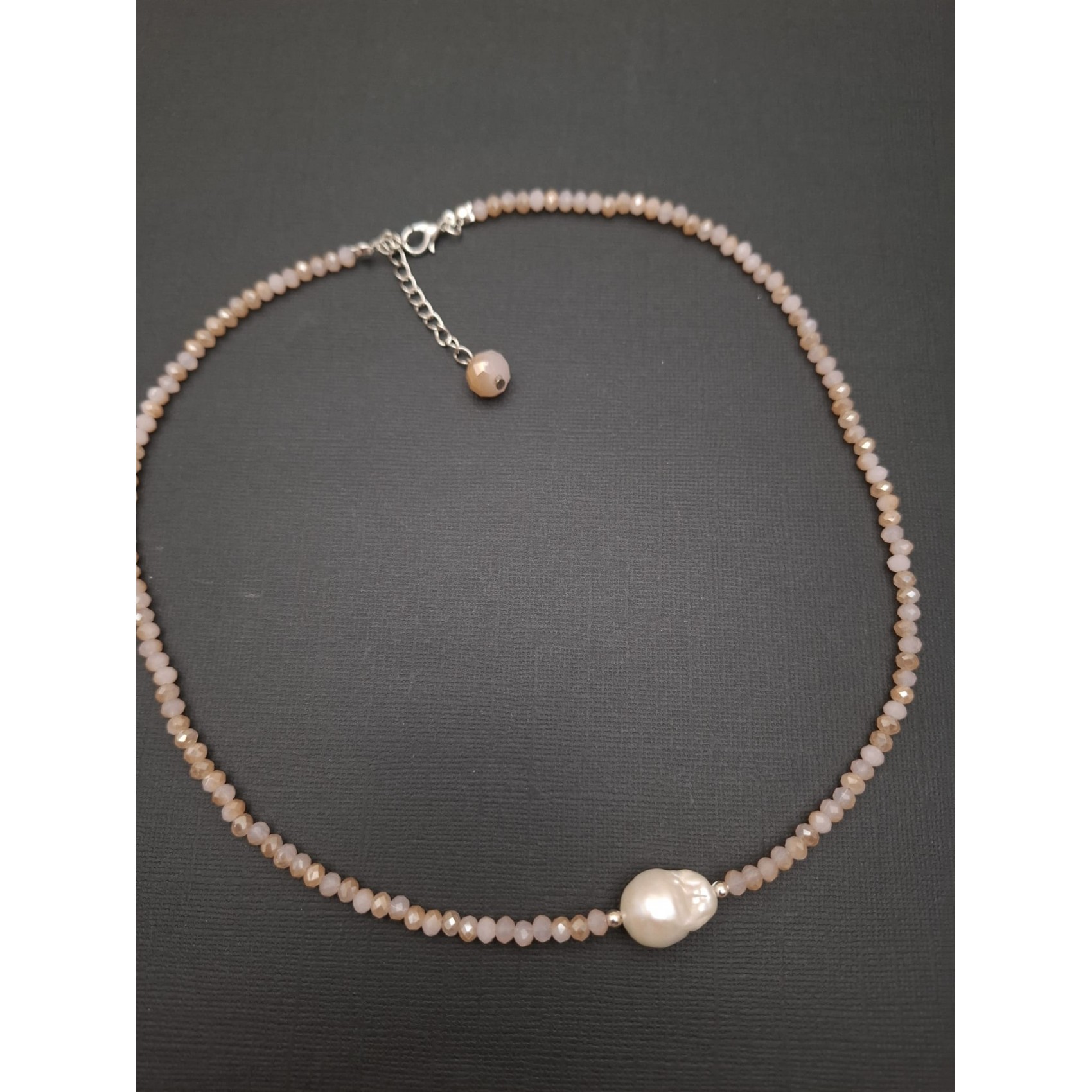 Kaklarota ( kristāli/baroka pērle )